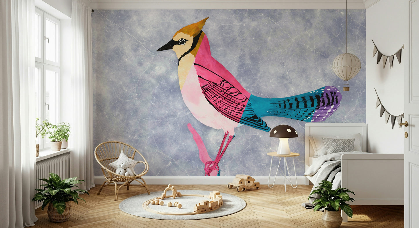 Colorful Jay Wall Mural