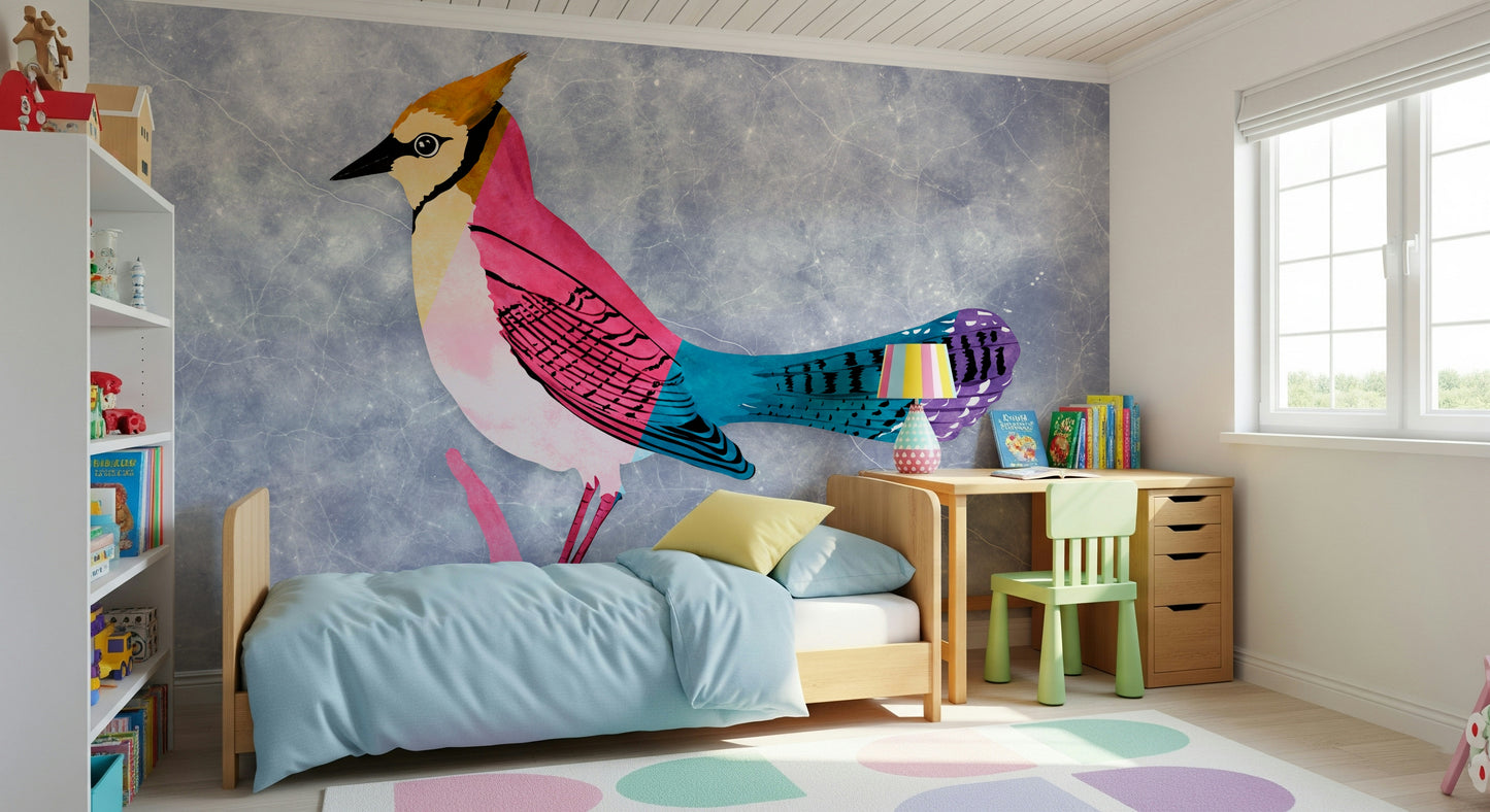 Colorful Jay Wall Mural