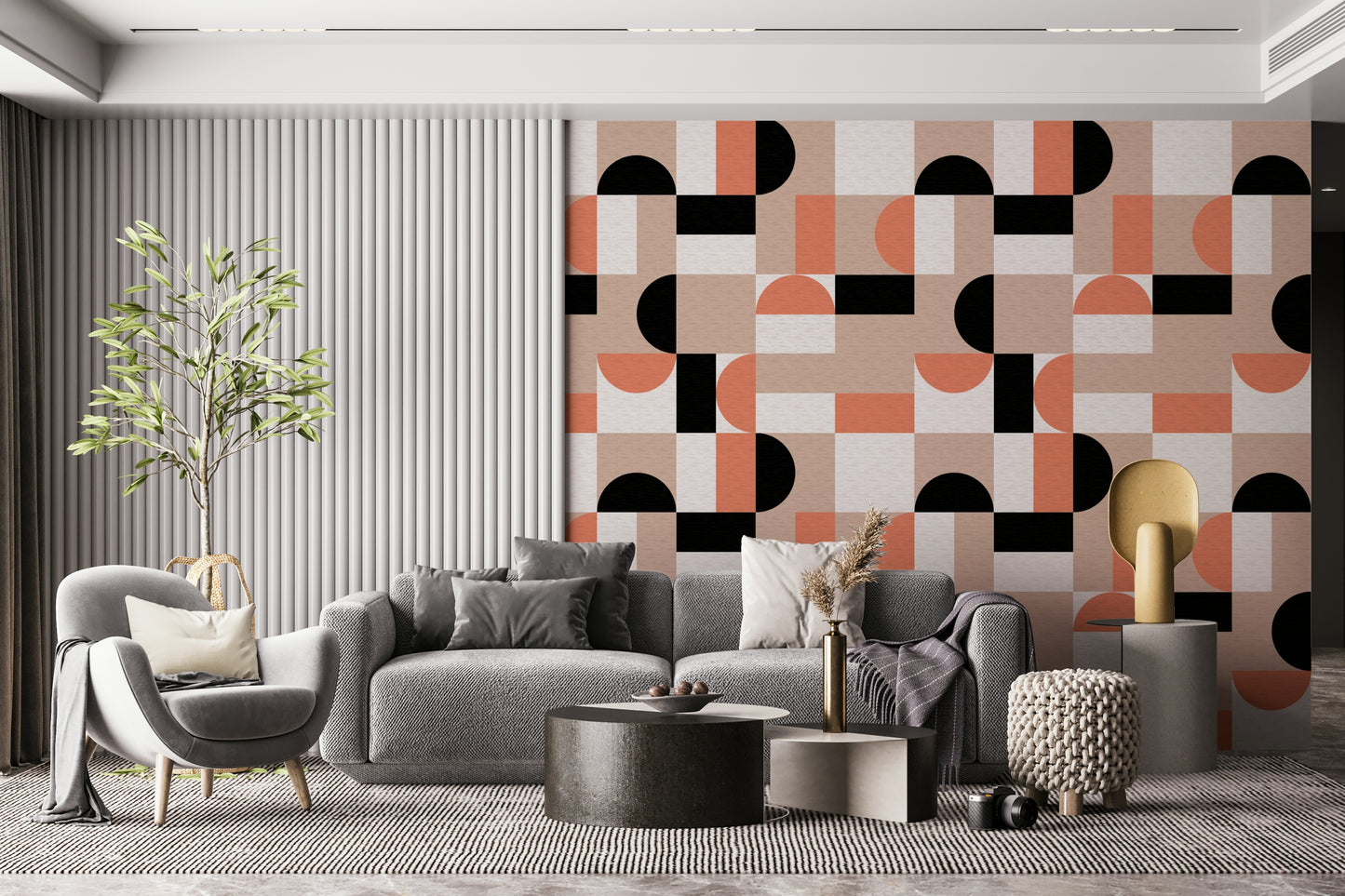 Blush Geometry Wallpaper⁠