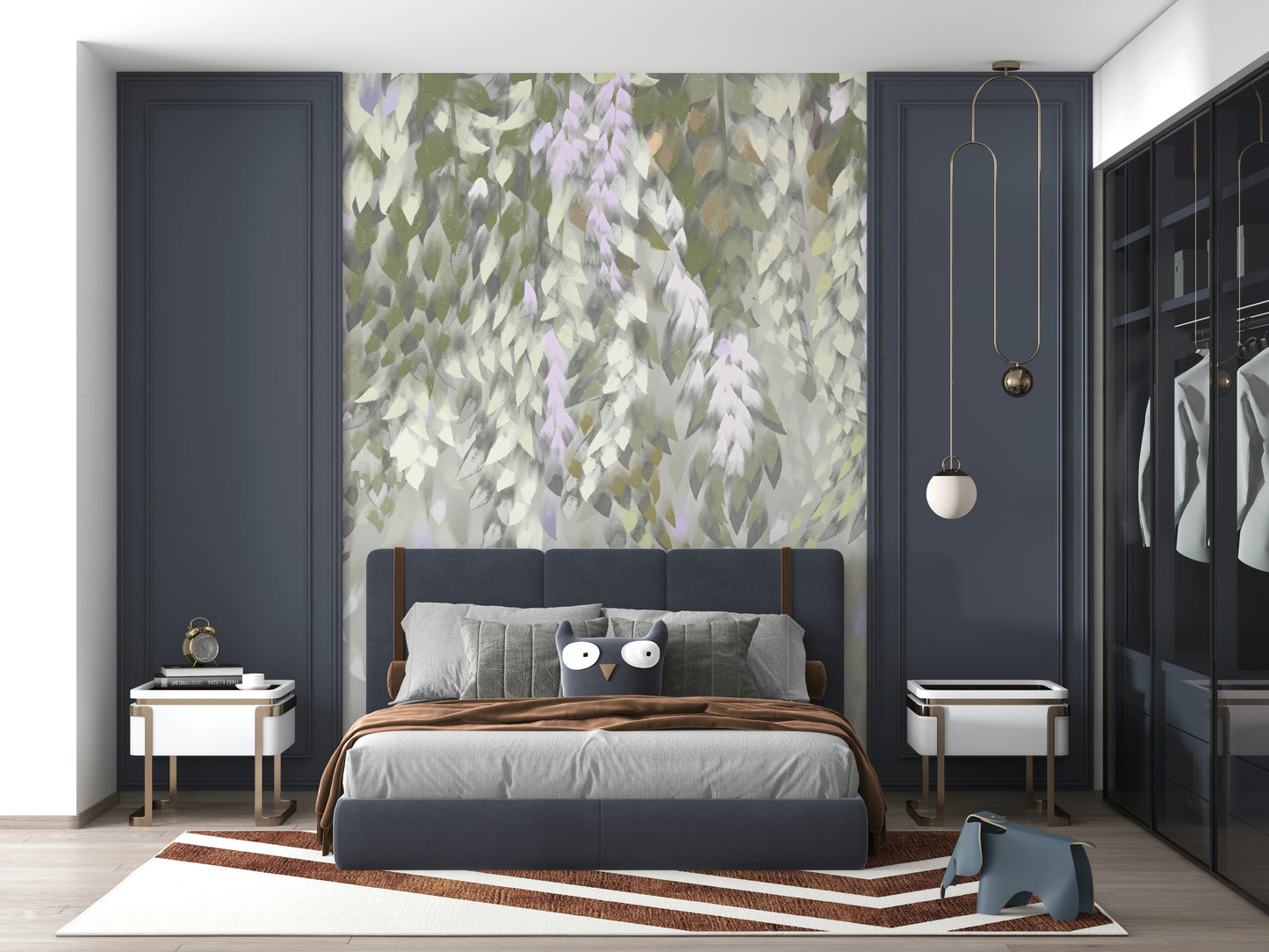 Falling Leaves Serenity Wall Mural