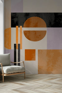 Abstract Abso Light Geometry visual, harmonious wall decoration.