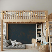 Stylish interior design Twilight Canopy premium wallcovering botanical pattern.