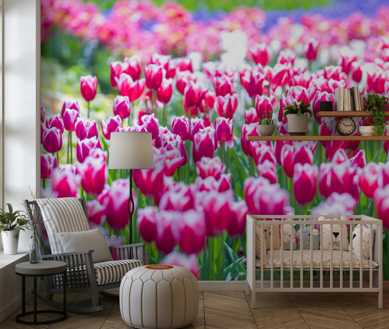 Tulip Wonderland Wall Mural