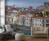 Havana Skyline Charm colorful cityscape wall art ocean horizon