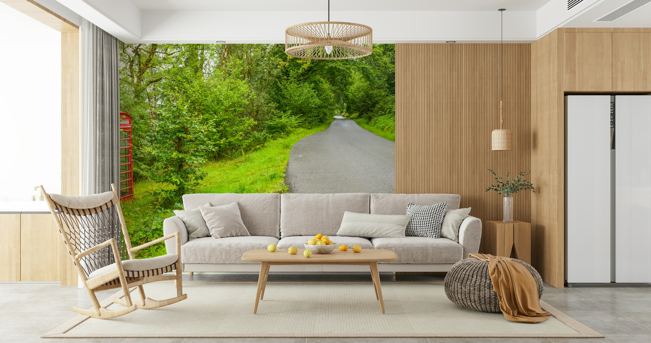 British Call Box Charm Wall Mural