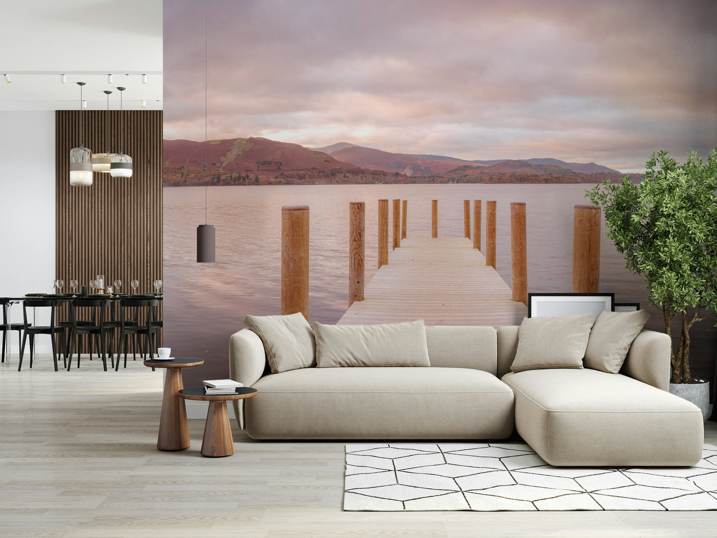 Piering into Nature's Heart Wall Mural