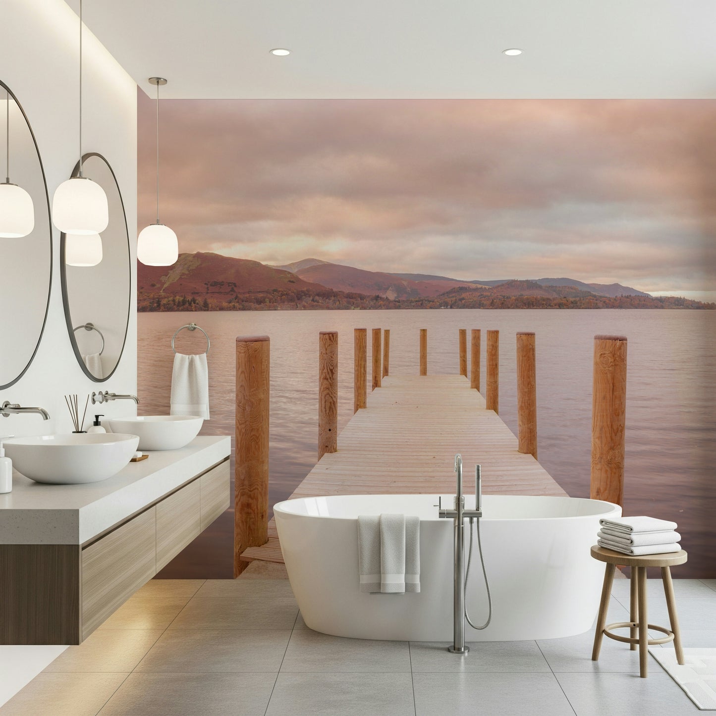 Piering into Nature's Heart Wall Mural