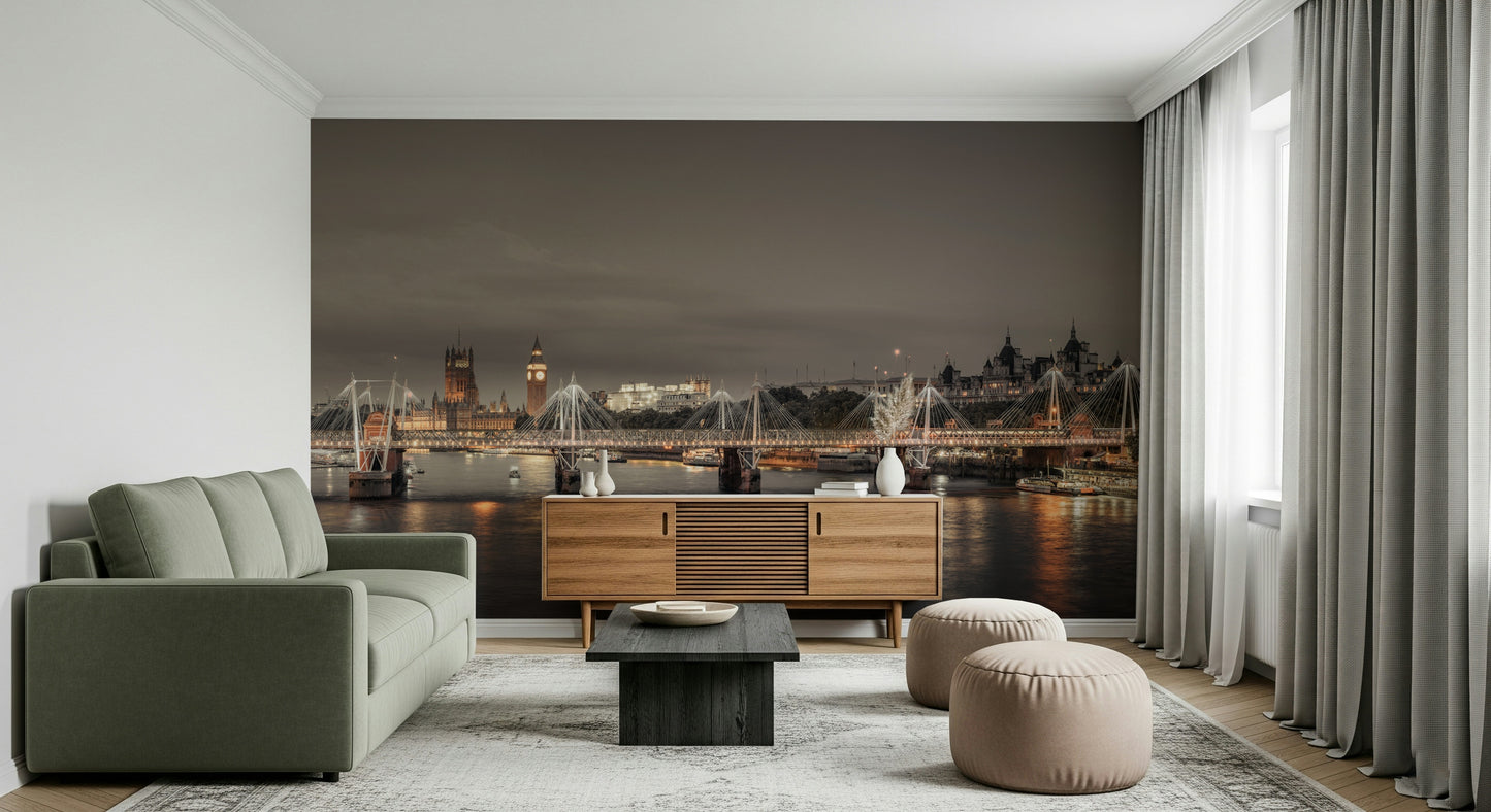 London's Nightfall Wall Mural