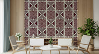 Unique Tribal Wine Motif wallpaper for walls, inspiring earthy African design texture.