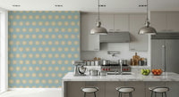 Dotted Diamonds wallpaper Light color scheme, classic yet fresh.
