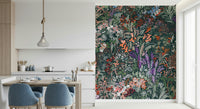 Deeply pigmented Biodiversity Canvas room decor, abundant plant life, earthly splendor.