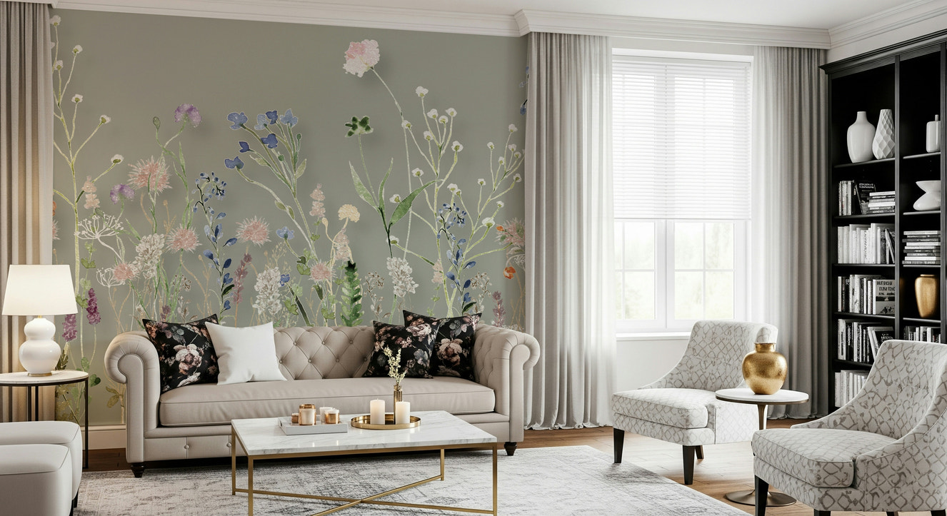 Wildflower Symphony Wall Mural