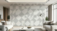 Black linear geometric patterns arranged in blocks creating a clean, modern minimalist wallpaper.