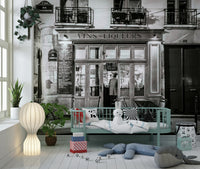 Historic Rue Chandinesse view wallpaper for walls, quintessential Paris.