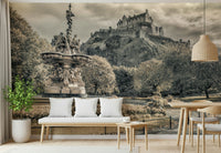 Grand Edinburgh Castle photographic wall mural art piece