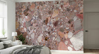 Abstract pink composite Stone Textures wall mural.