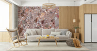 Pastel chips mosaic Stone surface wall mural.