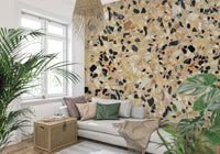 Multicolor terrazzo-style mural featuring Earth Stone.