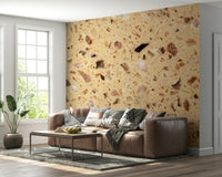 Earthy Stone fragment effect wallpaper closeup.