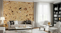 Tan Natural Surface wall mural speckle view.