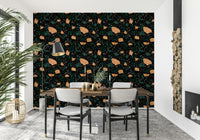 Luxury speckled Terrazzo mural striking interior finish visual.