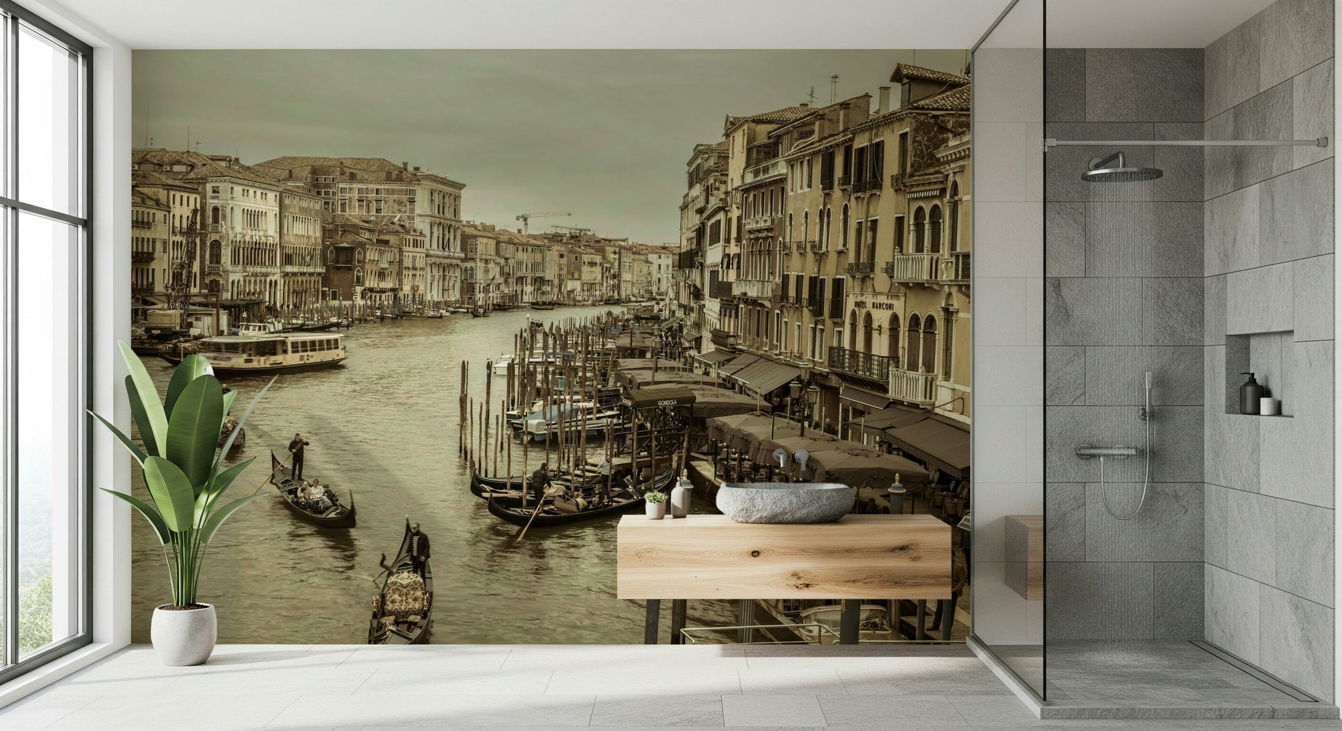 Rustic Historic Grand Canal architecture, wonderful water-bound scenery.
