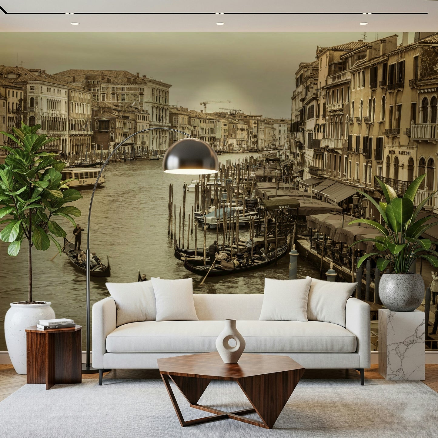 Old world Historic Grand Canal charm, majestic Italian cityscape print.