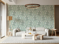 Stylish Arched Floral Elegance, vintage inspired botanical pattern.