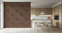 Terra Lines accent wall mural, patterned backdrop, decorative home furnishing.