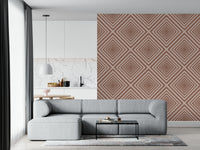 Chic Diagonal mural, elegant modern design, inviting living space.