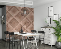 Zigzag Chevron wallpaper, elegant geometric layout, striking wall.