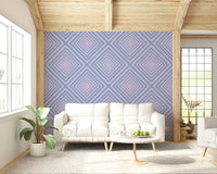 Two-tone Linear Rhythm wallpaper, clean precise geometric shapes.