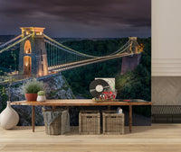 Historical Victorian bridge vista on Clifton Suspension Bridge wallpaper.