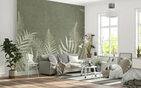 Into The Jungle Sage wallpaper a refreshing botanical aesthetic.