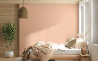 Faded Terracotta Linen Texture Pink Print Wall Mural.