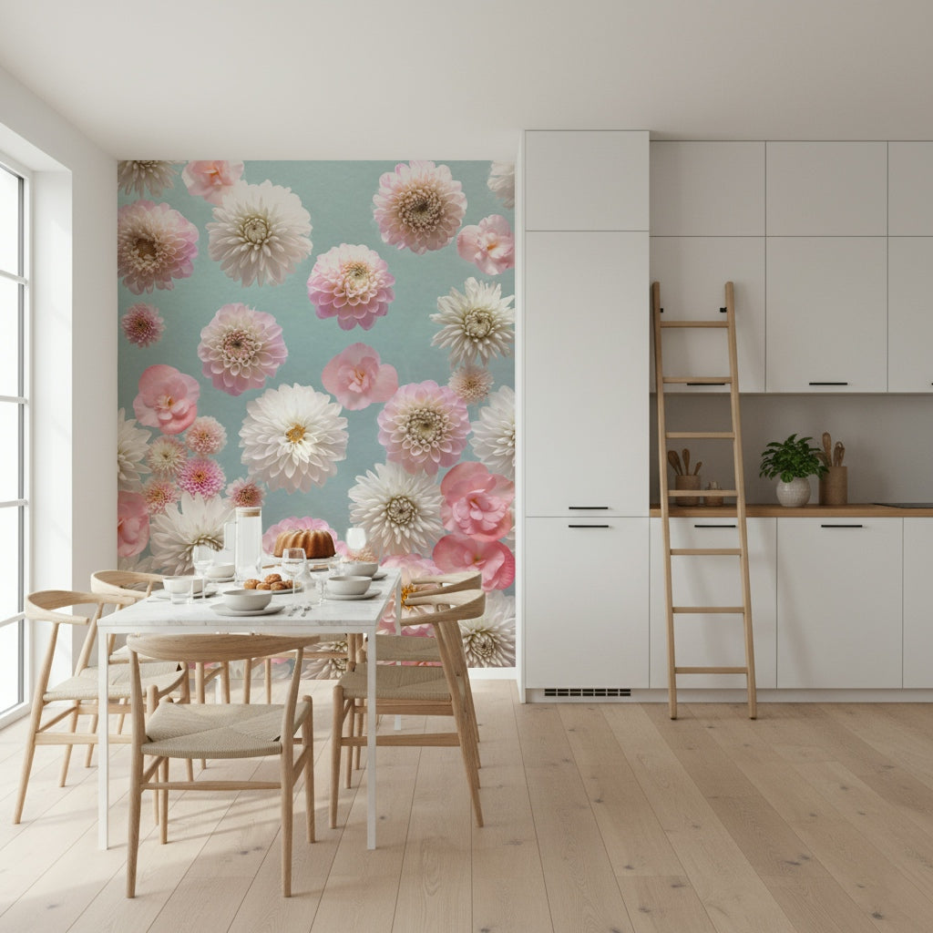 Airy floral pattern, beautiful blossoms, graceful movement, amazing home decor.