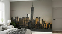 Radiant Cityscape Glow mural, adding architectural wonder to homes.