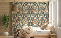 Luxurious decorative surface, Timeless Floral Opulence, premium wall decor.
