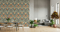 Bespoke heritage-style wallpaper for walls, exquisite detailed artwork.