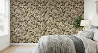 Captivating subdued floral Faded Tropical Floral Vintage accent wall paper