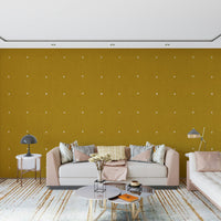 Abstract crosshatch Golden Haze Texture mural wallpaper deep gold linen effect