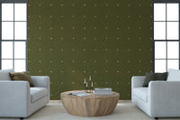 Mossy green Olive Grove Texture wall mural design