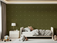 Rustic olive wallpaper for walls, unique texture finish