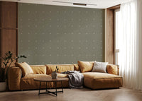 Minimalist dots print soft taupe texture wall paper.