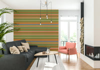 Playtime Stripes art print, precise color blocking, appealing graphic element.