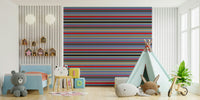 Mid-century modern Horizontal Classic Striped pattern, unique wall paper.