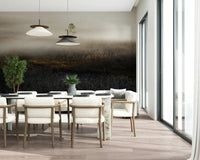 Wide landscape view showing Misty Dawn Meadow beautiful light.