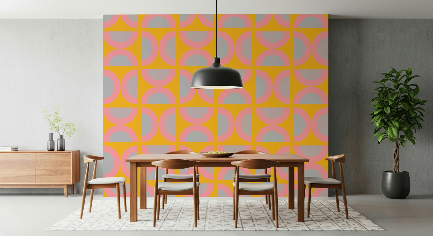 Semi-Circle Pop Wall Mural
