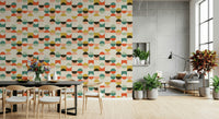Retro Geo Harmony modern graphic repeating pattern