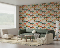 Retro Geo Harmony bold vintage style wall treatment